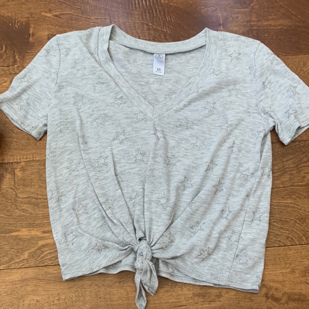 girls star sparkle top